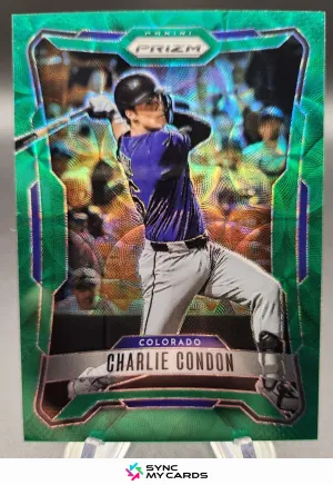 2026 Panini Prizm Baseball CHARLIE CONDON Green Scope Prizm /75 #106 Rockies