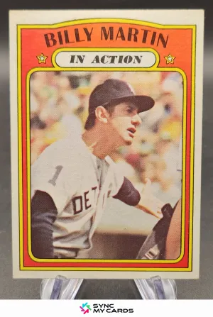 1972 Topps Billy Martin #34 Detroit Tigers