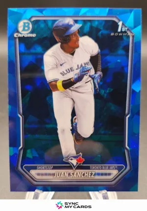 2026 Bowman Chrome Sapphire Juan Sanchez BCP-25 Blue Jays 1st Bowman
