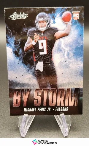 2024 Absolute Football By Storm Michael Penix Jr-Atlanta Falcons RC - SP