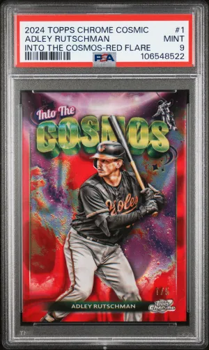 2024 Topps Cosmic Chrome Into The Cosmos Adley Rutschman Into The Cosmos-Red Flare