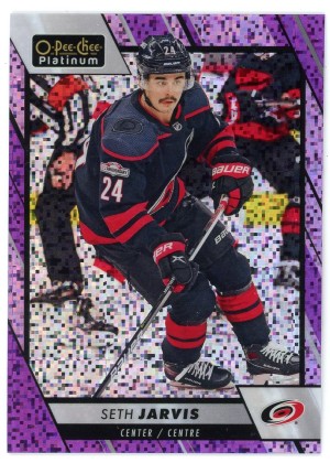 2023-24 O-Pee-Chee Platinum Seth Jarvis Violet Pixels /299