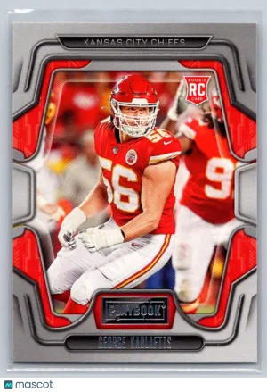 2022 Panini Playbook 171 George Karlaftis RC Kansas City Chiefs