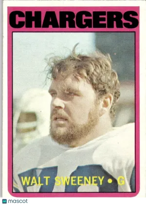 1972 Football Card Walt Sweeney #63