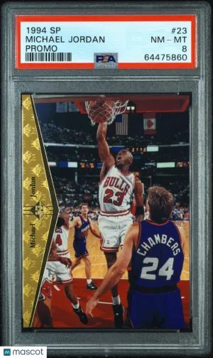 1994-95 SP Michael Jordan Promo #23 Chicago Bulls PSA 8