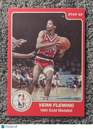 1984 Star #196 Vern Fleming Olympic Rookie RC XRC
