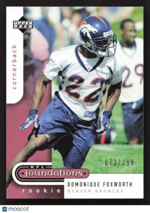 2005 Upper Deck Foundations Domonique Foxworth #195 SN,RC