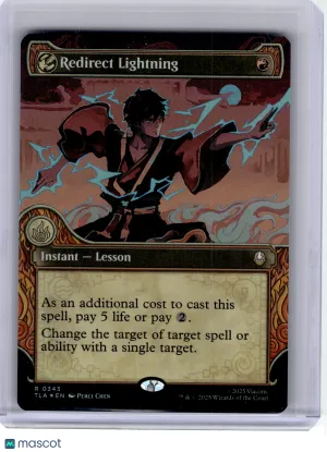 2025 MagicTG—Redirect Lightning (Showcase) #343 Avatar: The Last Airbender—Rare Foil