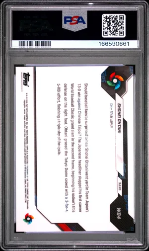 2026 Topps Now World Baseball Classic Shohei Ohtani #WB4 back