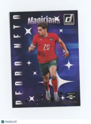 Pedro Neto 2025 Panini Donruss Road to FIFA World Cup Magicians #18 Portugal