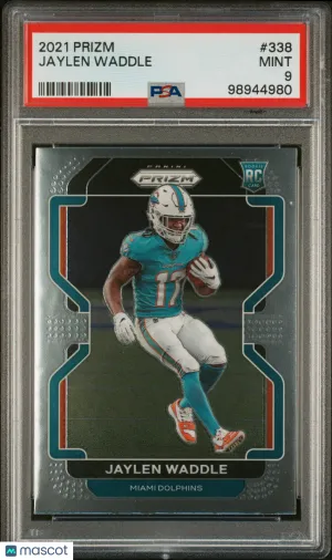 2021 Panini Prizm Jaylen Waddle #338 PSA 9