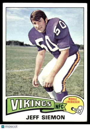 1975 Football Jeff Siemon #268