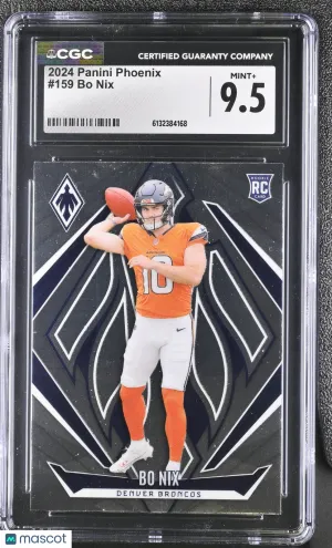 2024 Panini Phoenix Bo Nix Rookie #159 CGC 9.5 Denver Broncos