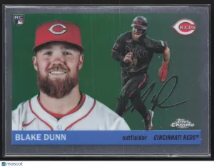 2025 Topps Chrome Blake Dunn #322 Green RC