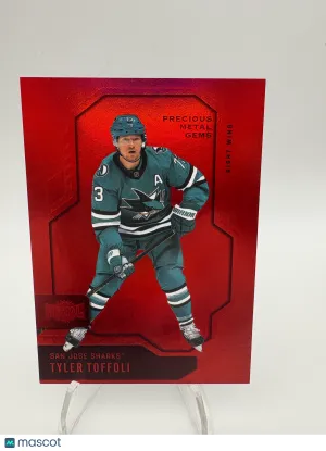 2025 SkyBox Metal Universe Tyler Toffoli #38 Precious Gems Red 032/100