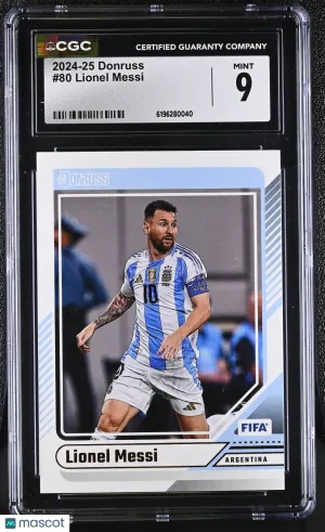 2024-25 Donruss Lionel Messi #80 CGC 9 Argentina