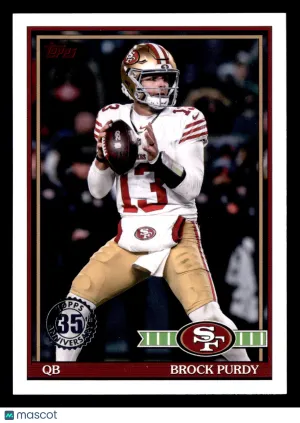 2026 Topps Flagship Brock Purdy #91TF-3 1991 Topps Football 35th Anniversary