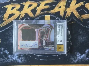 2024 Michael Penix JR RC Auto Patch #/99. BGS 9 BGS 10 Auto
