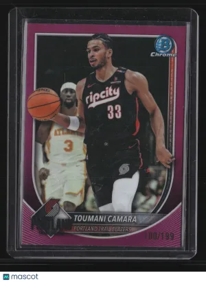 Toumani Camara 2025 Topps Bowman Chrome #BCV-111-Fuchsia Refractor 100/199