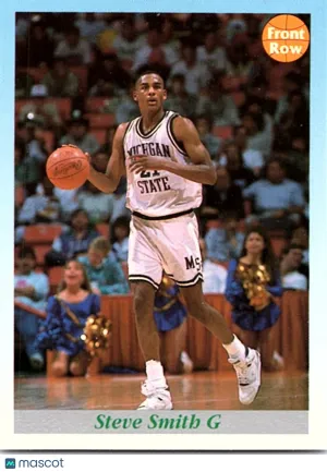 1992 Front Row Michigan State Spartans Steve Smith #97 Basketball Card