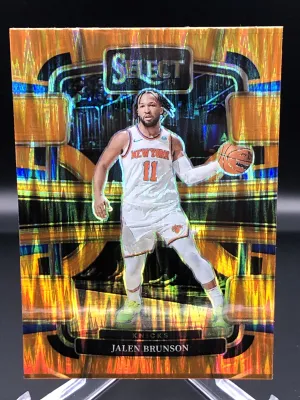 2023-24 Panini Select Concourse No.7 Orange Flash Jalen Brunson