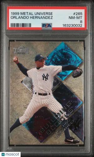 1999 Metal Universe Orlando Hernandez #265 [Base] Base Set PSA 8