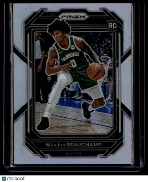 2023 Panini Prizm MarJon Beauchamp #268 White Sparkle RC