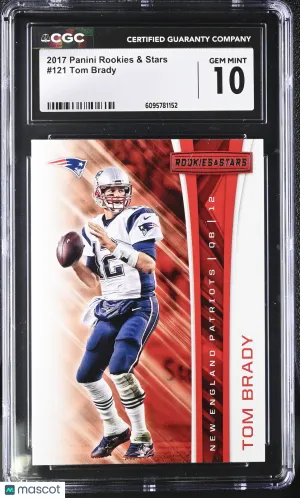 2017 Panini Rookies & Stars Tom Brady #121 CGC 10 New England Patriots