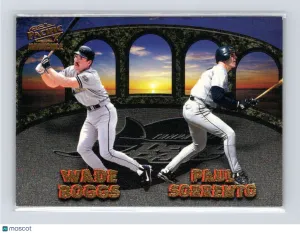 1998 Pacific Invincible Wade Boggs / Fred McGriff #30 Team Checklists