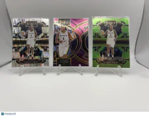 Natasha Howard 3 Card Lot (Flash Prizm, 2 numbered cards /99, /75)