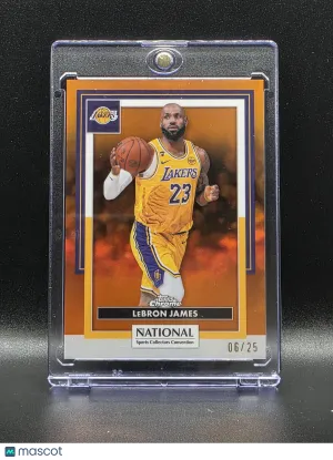 2024 Topps Chrome National Sports Collectors Convention LeBron James Orange 06/25
