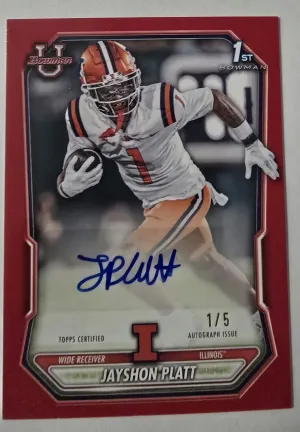 2026 Bowman Chrome Jayshon Platt Auto 1/5