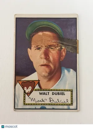 1952 Topps Walt Dubiel #164 Low Grade