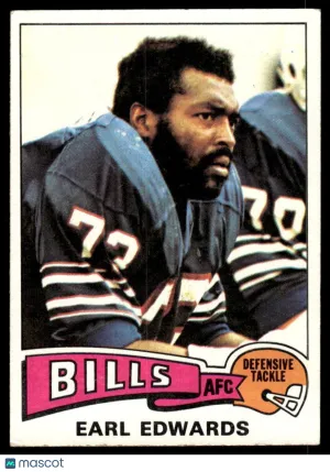 1975 Football Earl Edwards #86