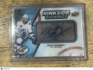 2017-18 Upper Deck Ice Rinkside Signings Nikita Kucherov Auto
