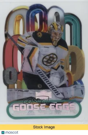 2023-24 Skybox Metal Universe Jeremy Swayman #GE-5 Goose Eggs Rare Insert