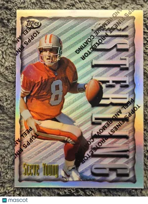 1996 Topps Finest #320 Steve Young Refractor W/Peel Coating Protector