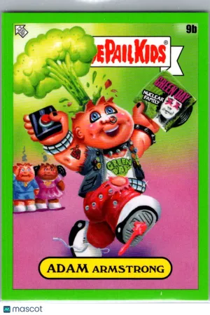 Adam Armstrong 2025 Topps Garbage Pail Kids Green Border Sticker #9b