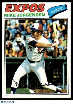 1977 Baseball Card Mike Jorgensen #368