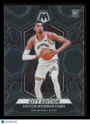 Victor Wembanyama 2023 Panini Mosaic City Edition RC #282 San Antonio Spurs