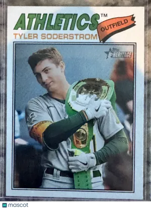 2024 Topps Heritage Tyler Soderstrom #101 Short Print Parallel/Variety