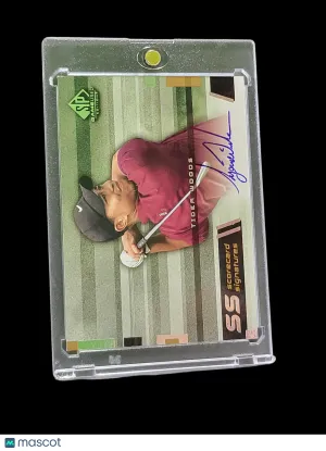 2003 Upper Deck SP Game Used Signatures Tiger Woods #SS-TWII Authentic Auto