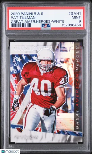 2020 Panini Rookies & Stars Great American Heroes Pat Tillman #GAH1 Amer. Heroes White PSA 9