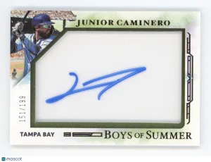2025 Panini Boys of Summer Autograph Junior Caminero #30 151/199