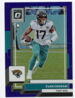 2022 Optic #101 Evan Engram Purple Prizm 44/50