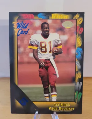 1992 Wild Card 5 Stripe Art Monk