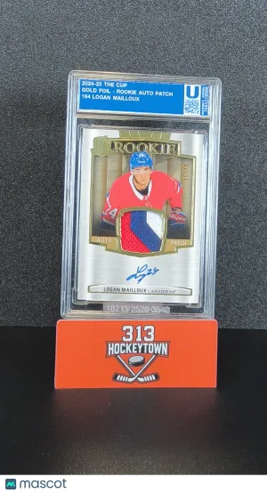 2024-25 Upper Deck The Cup Logan Mailloux #164 Gold Foil Rookie Auto Patch Patch