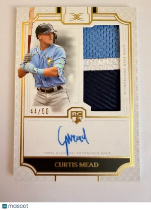 2024 Topps Definitive Collection Curtis Mead #DRPC-CM Parallel/Variety Rookie Memorabilia Insert Topps