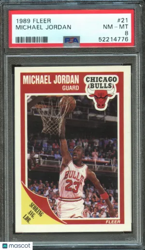 Michael Jordan 1989 Fleer PSA 8