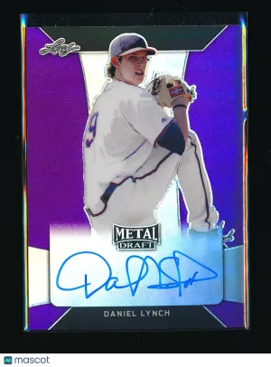 2018 Leaf Metal Draft Daniel Lynch #BADL1 Purple Rookie